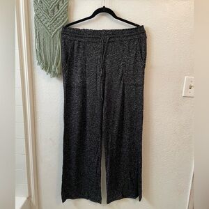 stars above Wide Leg Lounge Pants in Charcoal Heather